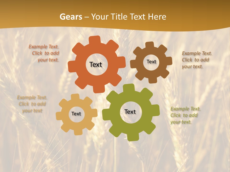 Orange Cereal Beautiful PowerPoint Template