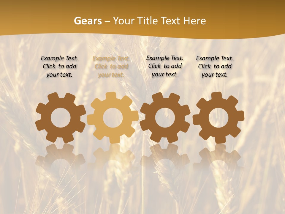 Orange Cereal Beautiful PowerPoint Template