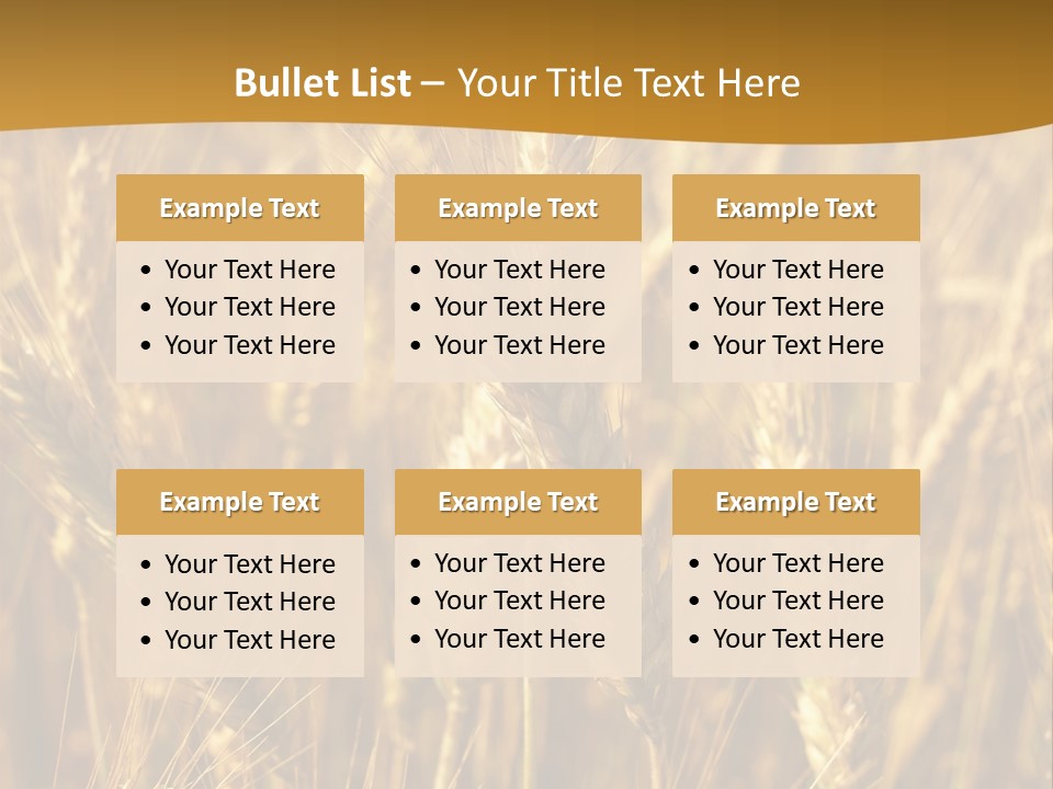 Orange Cereal Beautiful PowerPoint Template