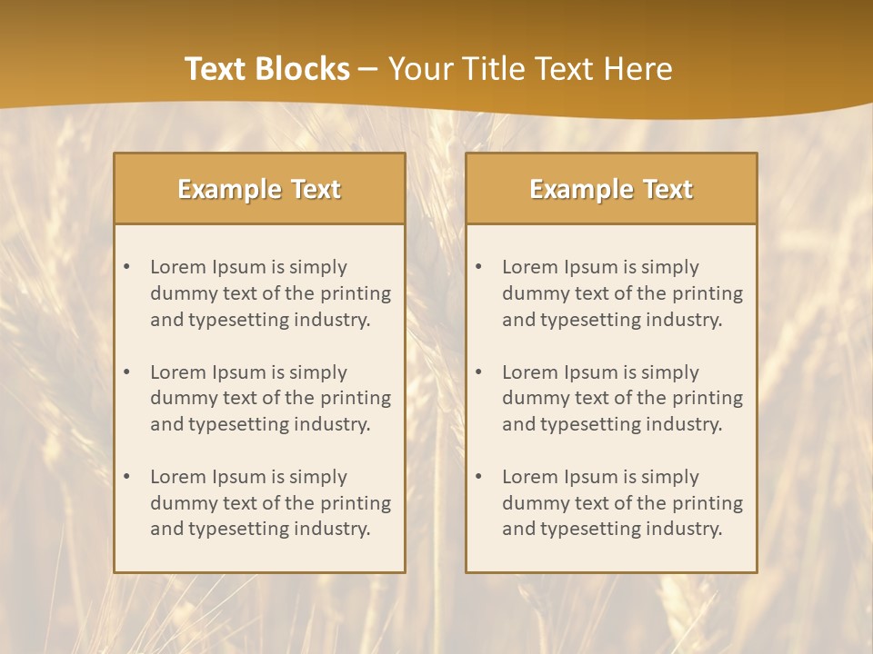 Orange Cereal Beautiful PowerPoint Template
