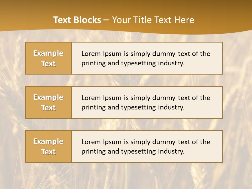 Orange Cereal Beautiful PowerPoint Template