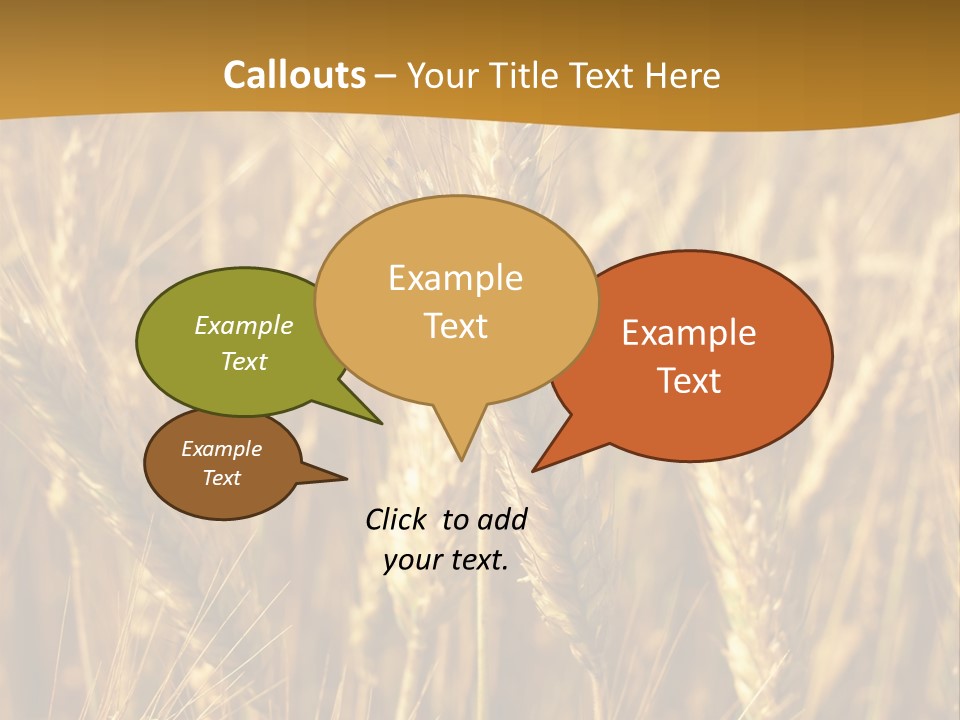 Orange Cereal Beautiful PowerPoint Template