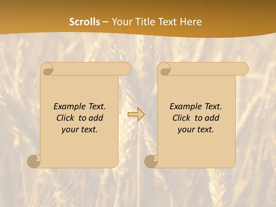 Orange Cereal Beautiful PowerPoint Template