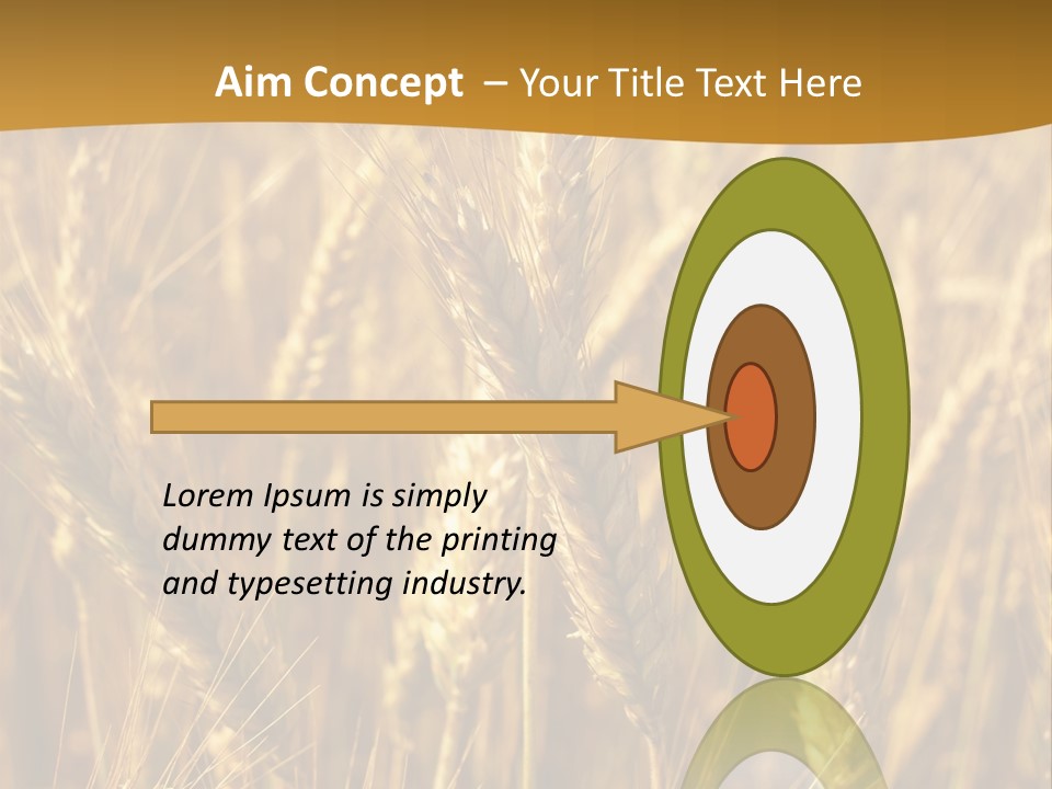 Orange Cereal Beautiful PowerPoint Template