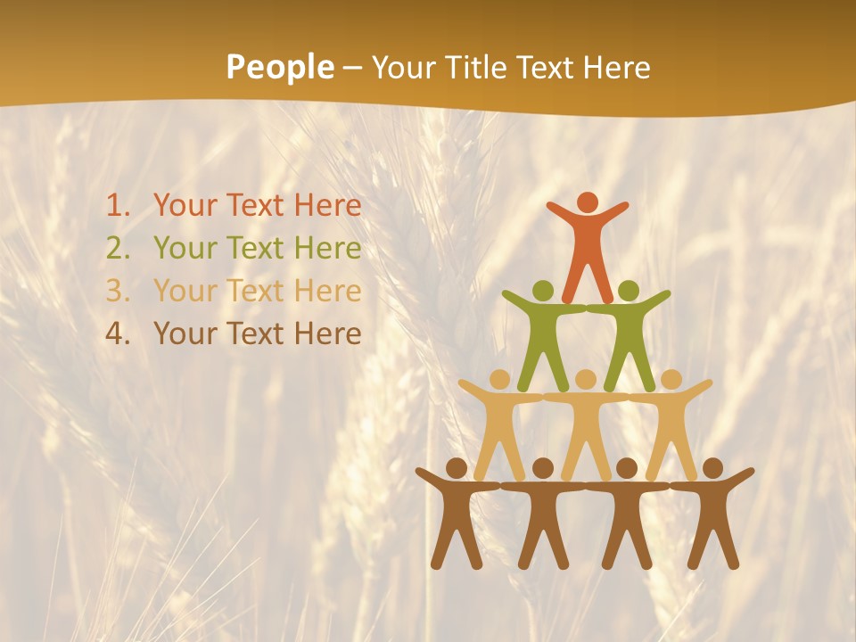 Orange Cereal Beautiful PowerPoint Template