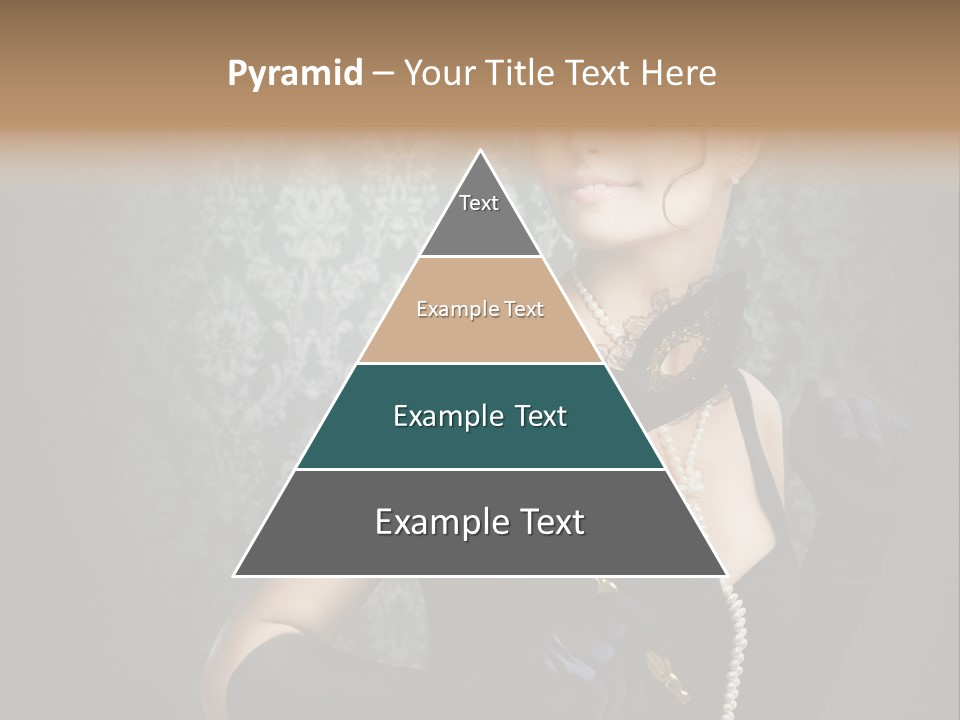 Dancing Hair Brunette PowerPoint Template