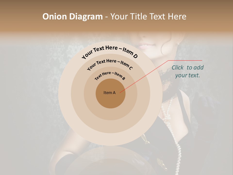 Dancing Hair Brunette PowerPoint Template