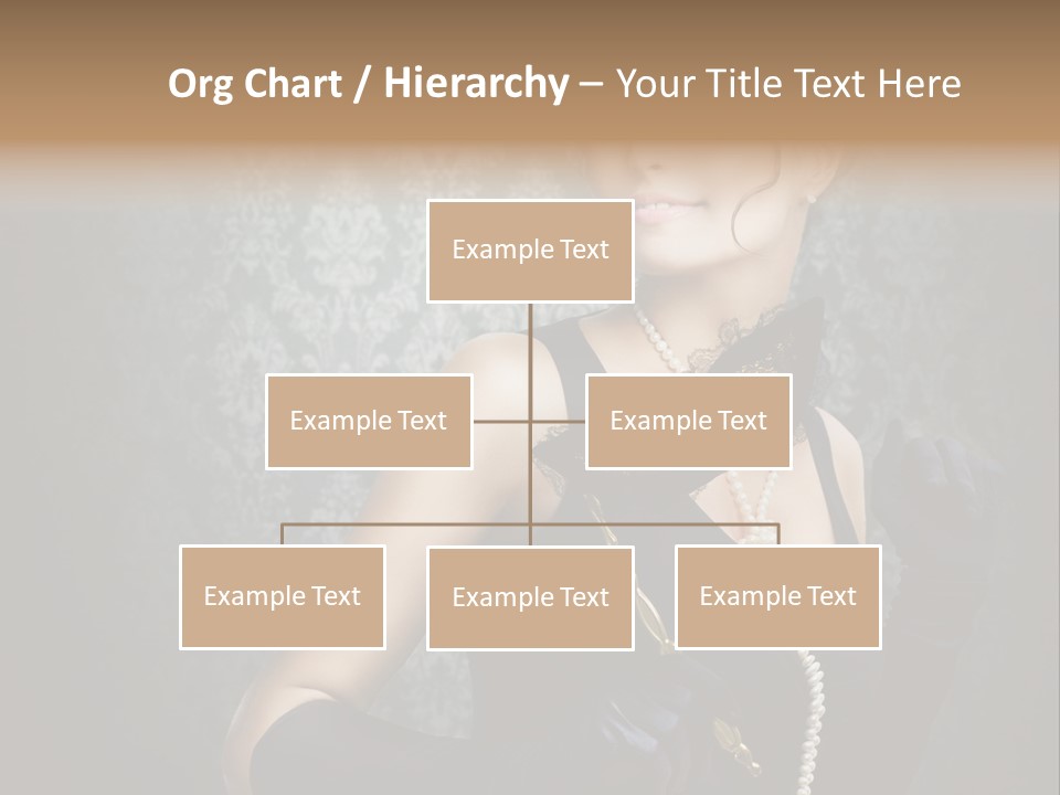 Dancing Hair Brunette PowerPoint Template