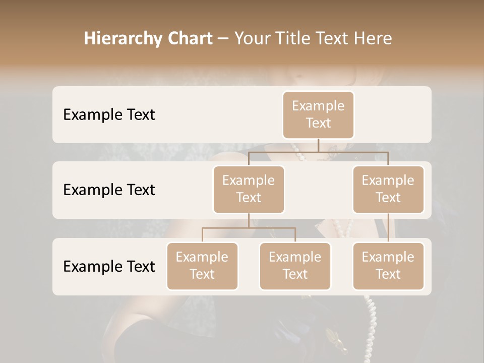 Dancing Hair Brunette PowerPoint Template