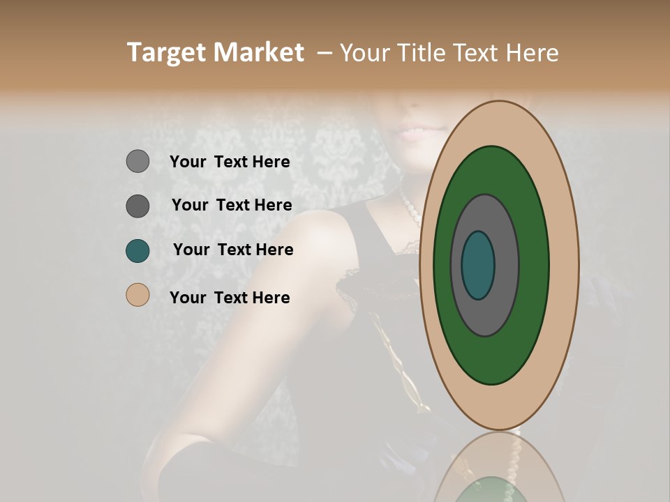 Dancing Hair Brunette PowerPoint Template