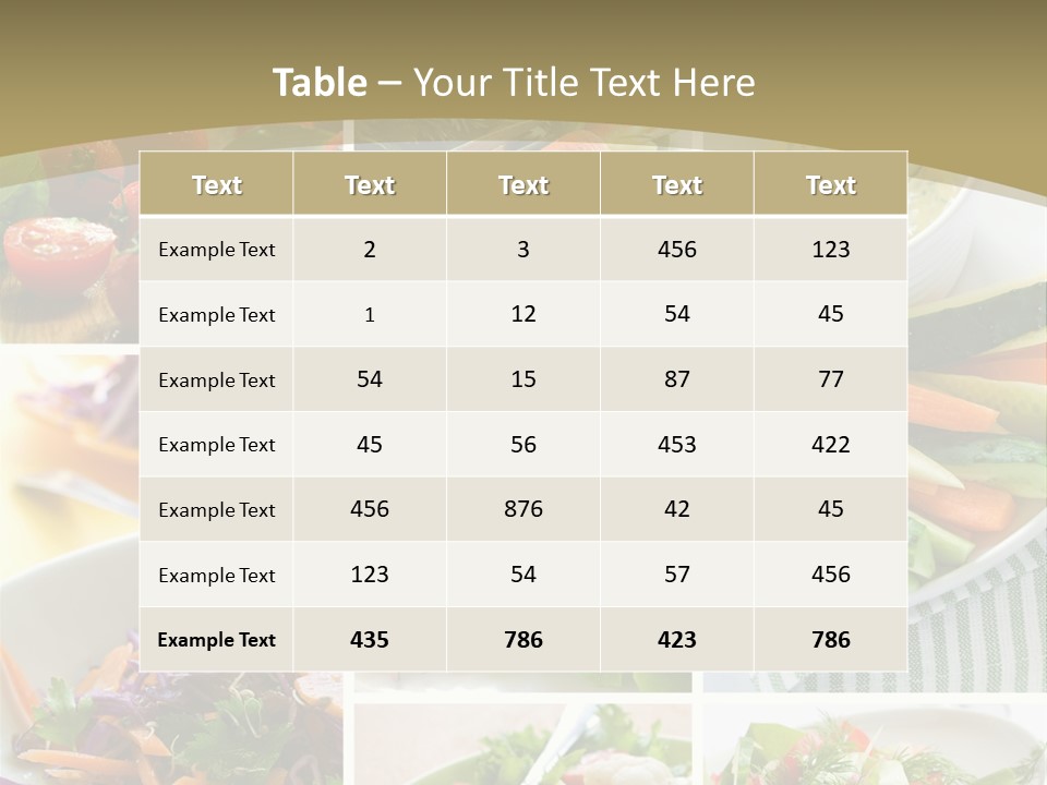 Healthy Appetizer PowerPoint Template