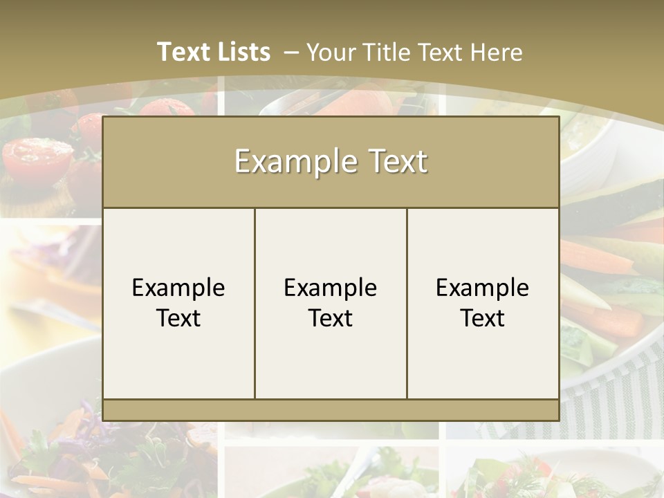 Healthy Appetizer PowerPoint Template