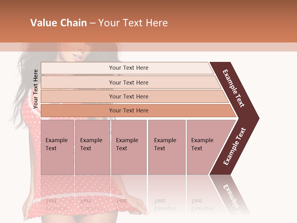 Caucasian Sensuality Bright PowerPoint Template