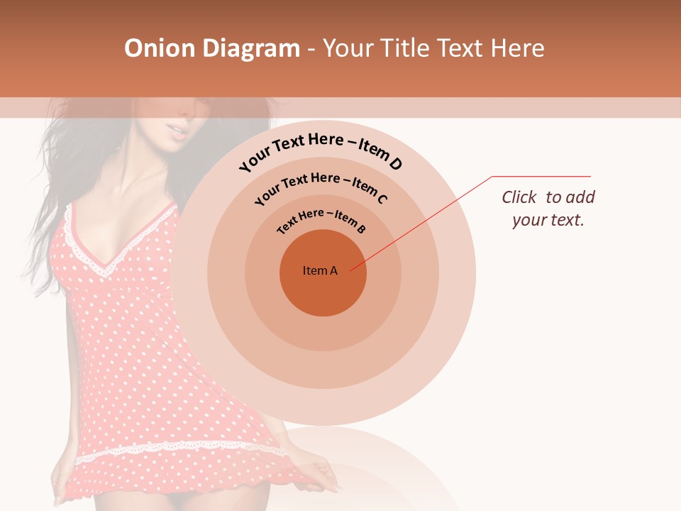 Caucasian Sensuality Bright PowerPoint Template