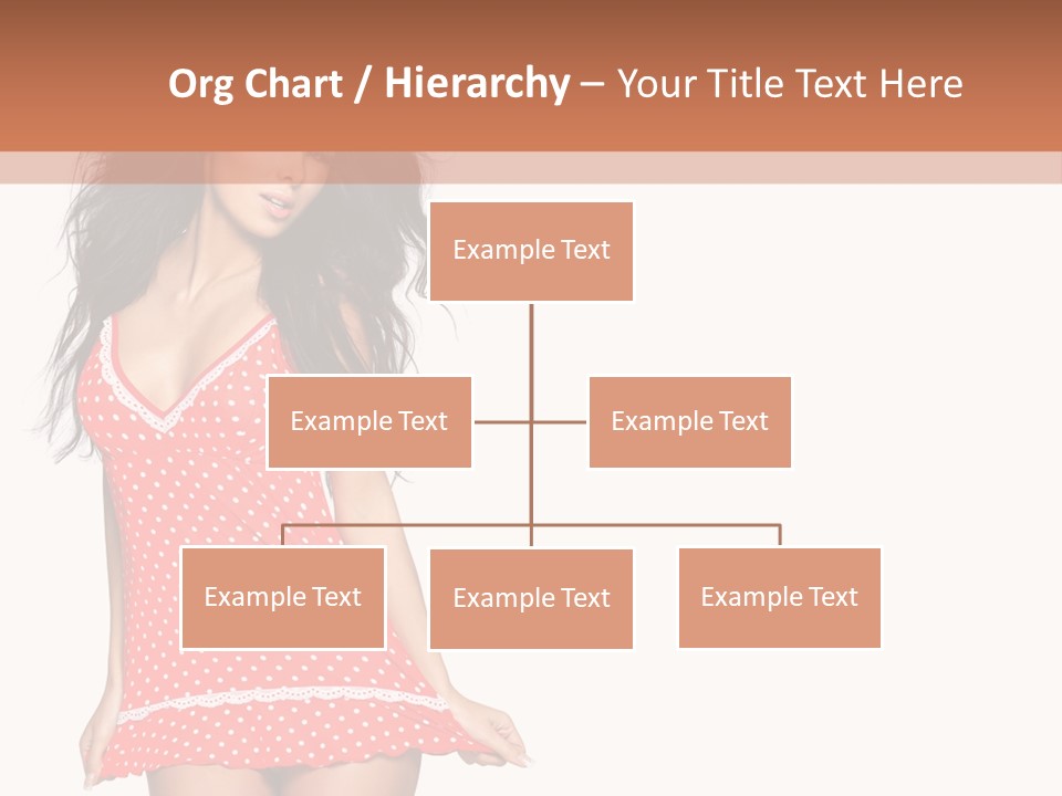 Caucasian Sensuality Bright PowerPoint Template