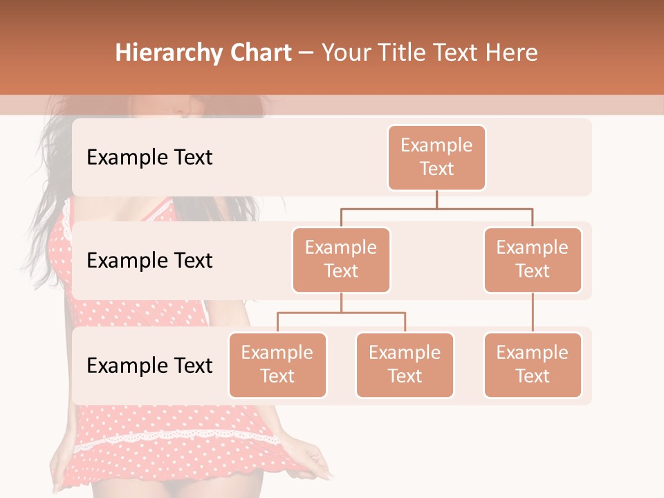Caucasian Sensuality Bright PowerPoint Template
