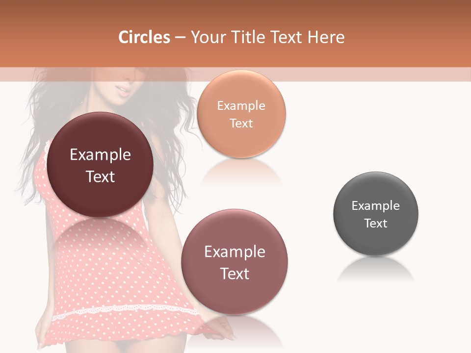 Caucasian Sensuality Bright PowerPoint Template