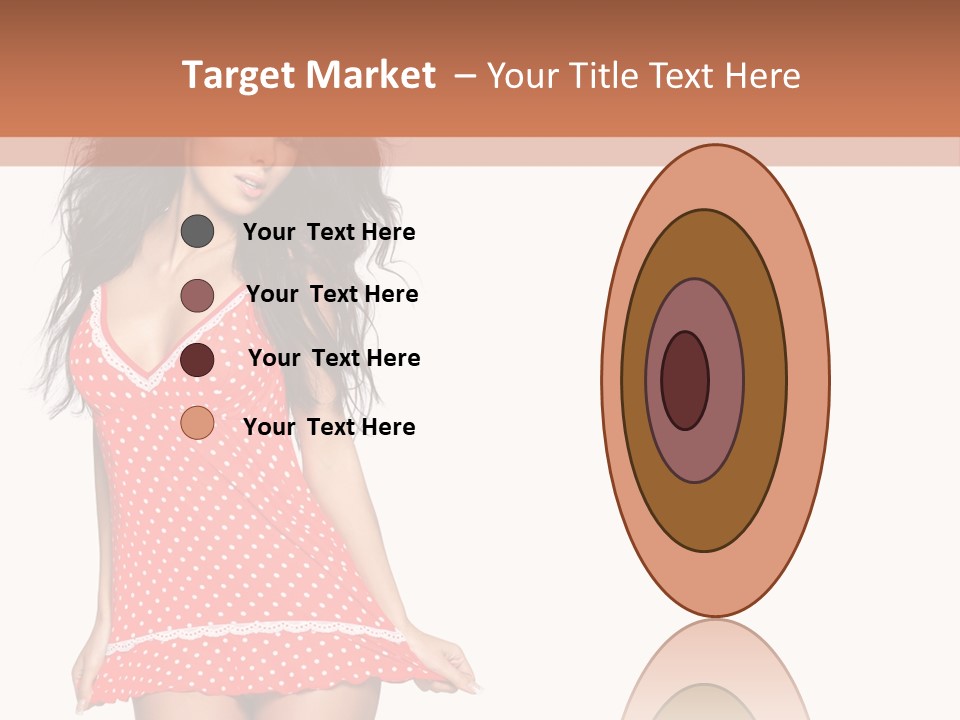 Caucasian Sensuality Bright PowerPoint Template