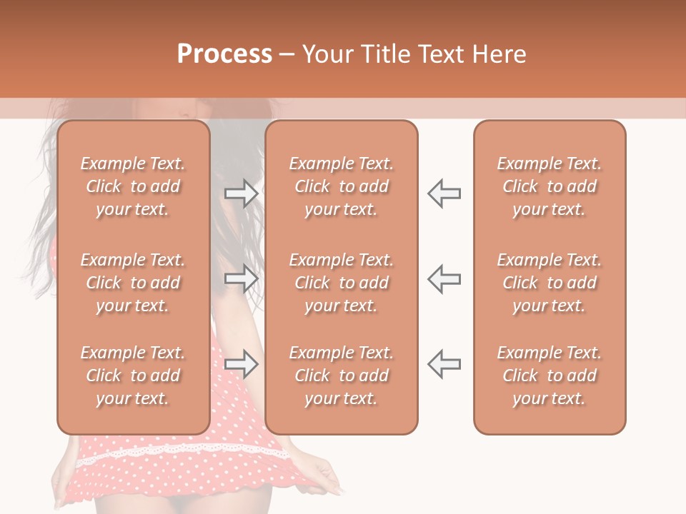 Caucasian Sensuality Bright PowerPoint Template