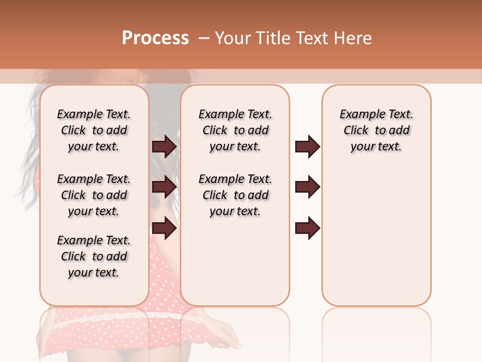 Caucasian Sensuality Bright PowerPoint Template