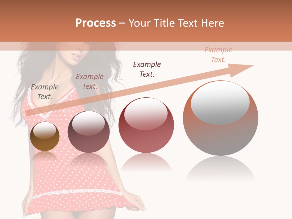 Caucasian Sensuality Bright PowerPoint Template