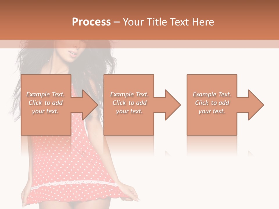 Caucasian Sensuality Bright PowerPoint Template