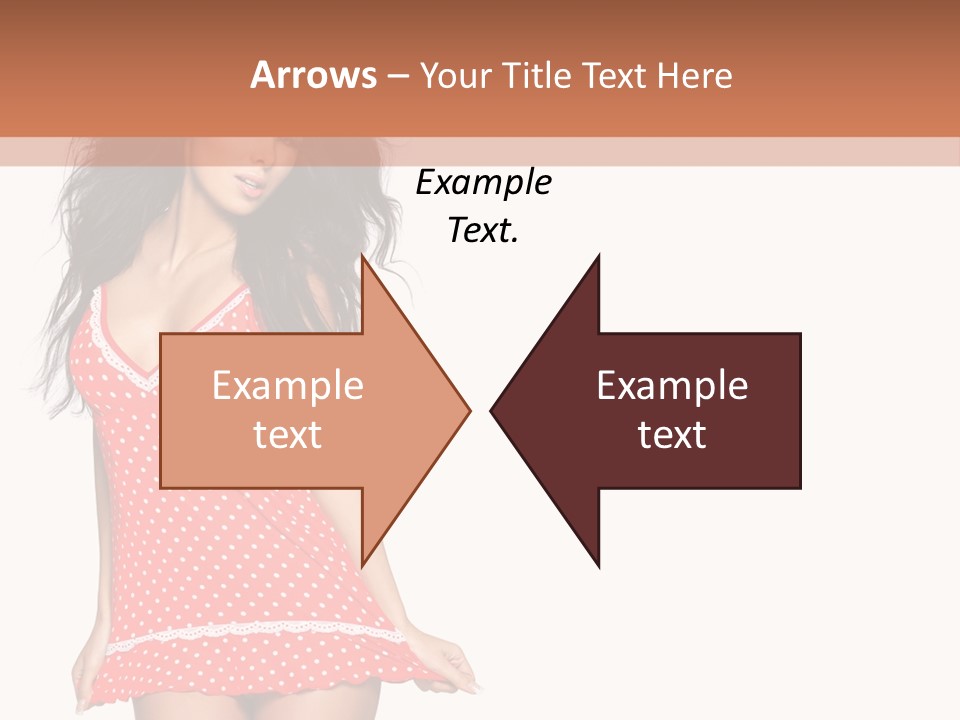 Caucasian Sensuality Bright PowerPoint Template