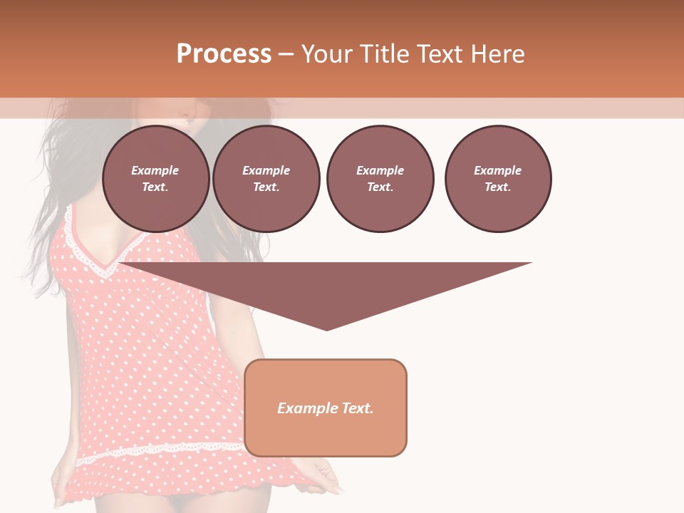 Caucasian Sensuality Bright PowerPoint Template