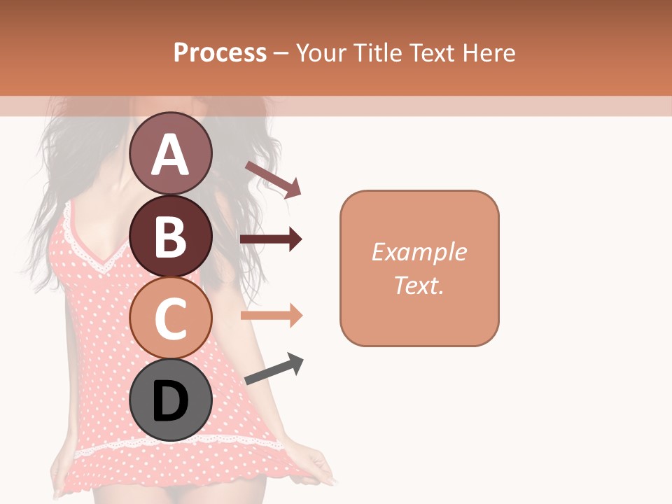 Caucasian Sensuality Bright PowerPoint Template