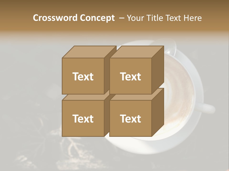 Love Coffee Cup PowerPoint Template