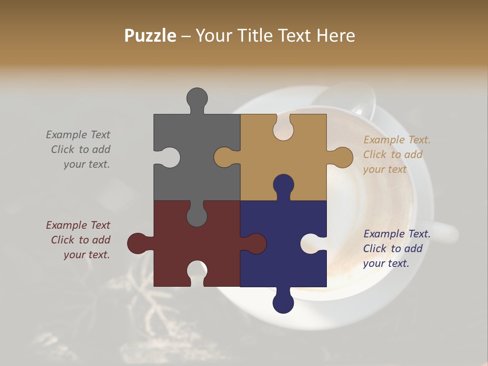 Love Coffee Cup PowerPoint Template