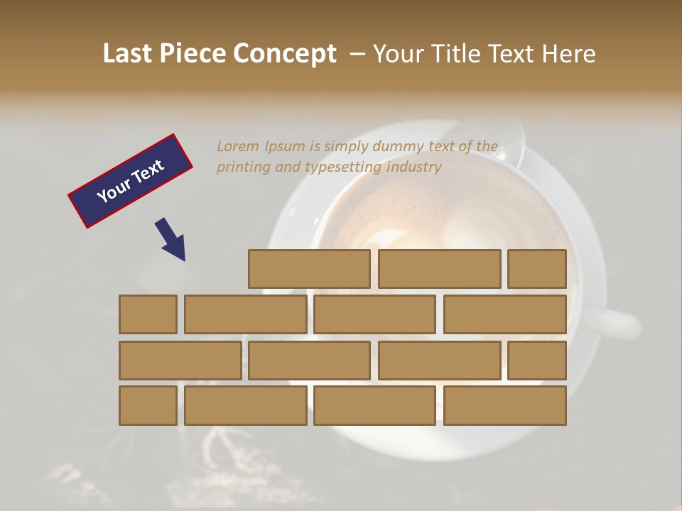 Love Coffee Cup PowerPoint Template