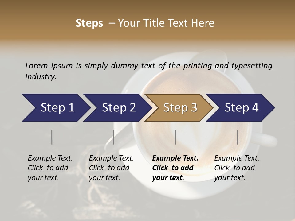 Love Coffee Cup PowerPoint Template
