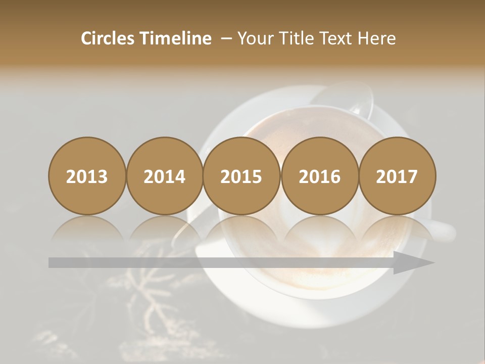 Love Coffee Cup PowerPoint Template