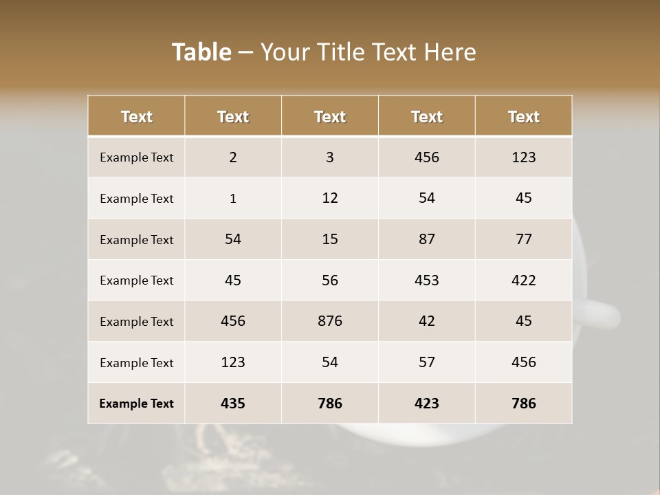 Love Coffee Cup PowerPoint Template