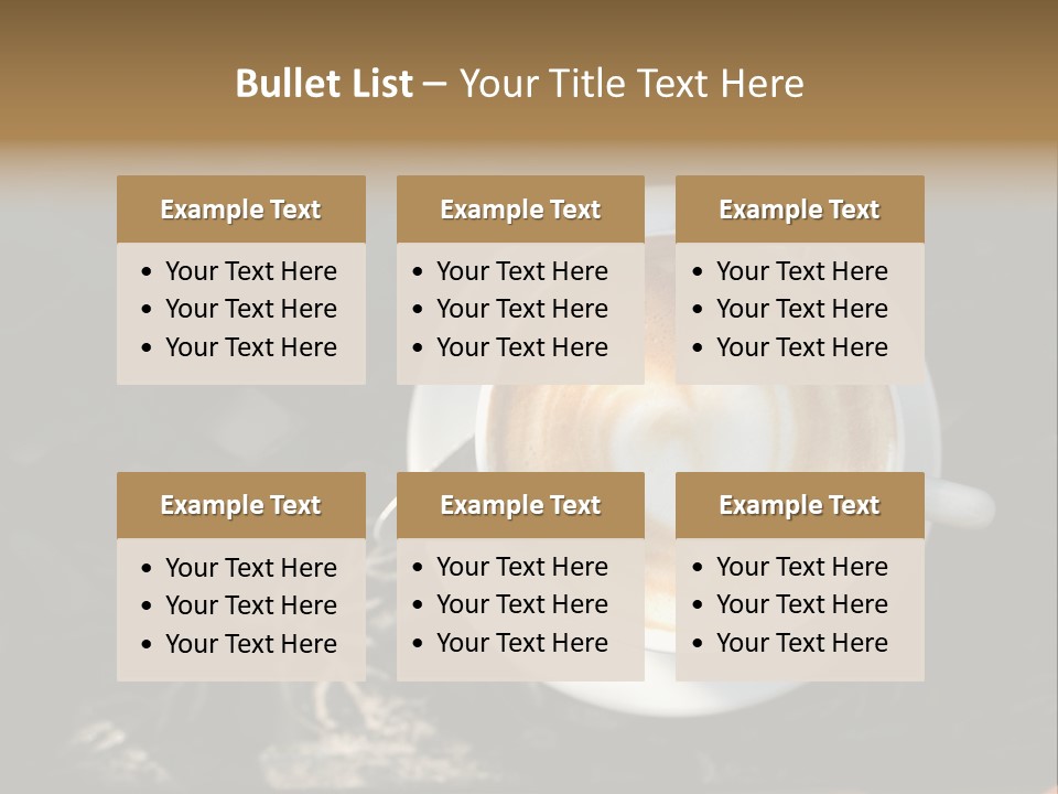 Love Coffee Cup PowerPoint Template