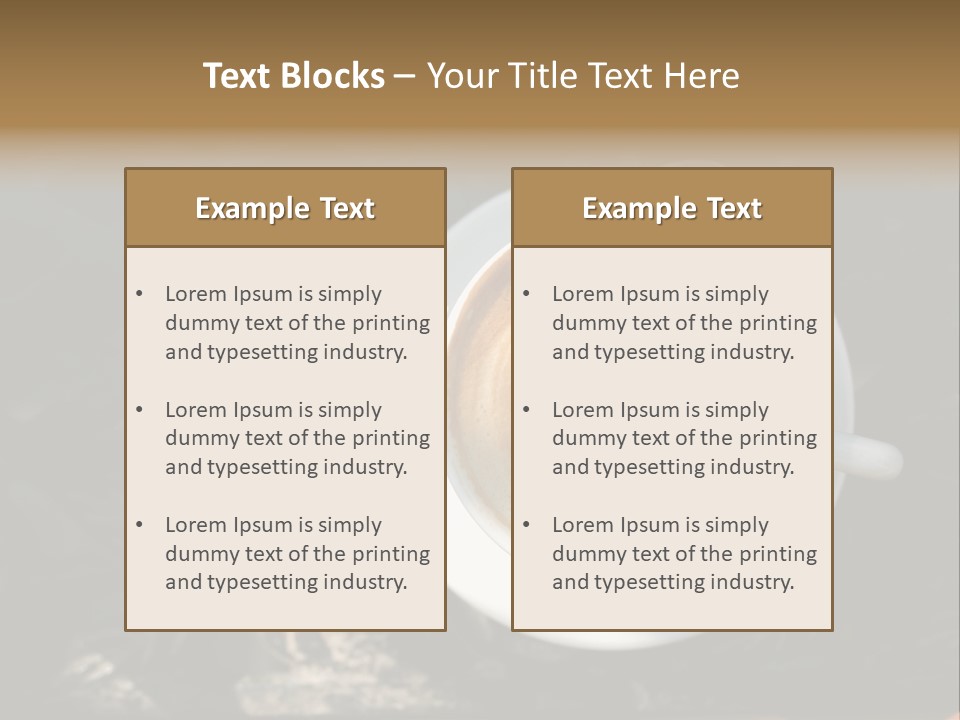 Love Coffee Cup PowerPoint Template