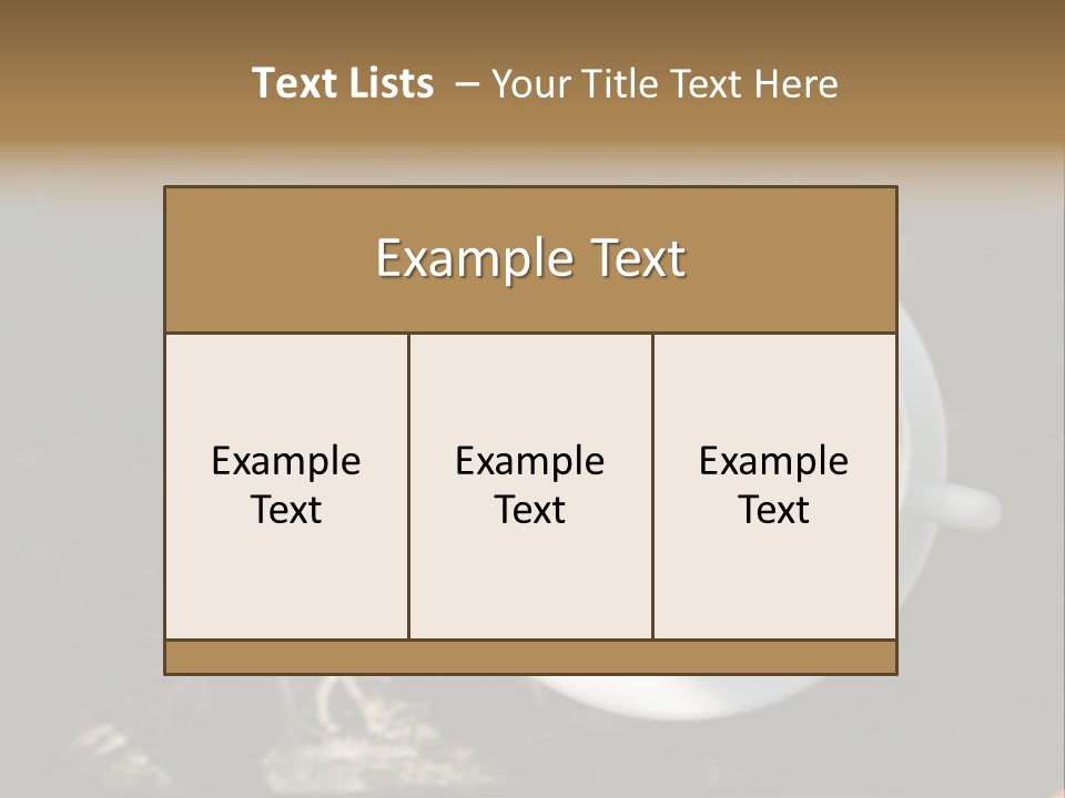 Love Coffee Cup PowerPoint Template