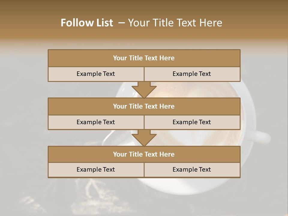Love Coffee Cup PowerPoint Template