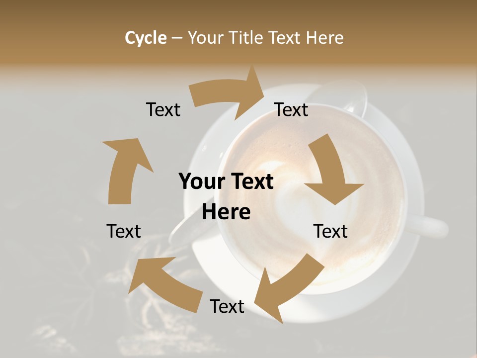 Love Coffee Cup PowerPoint Template