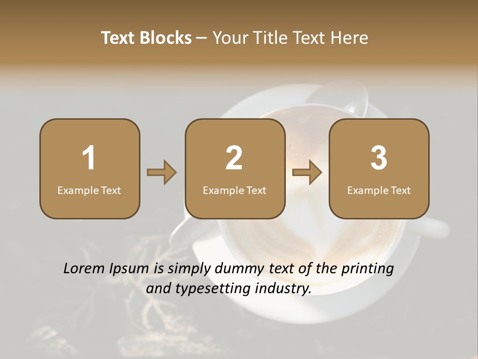 Love Coffee Cup PowerPoint Template