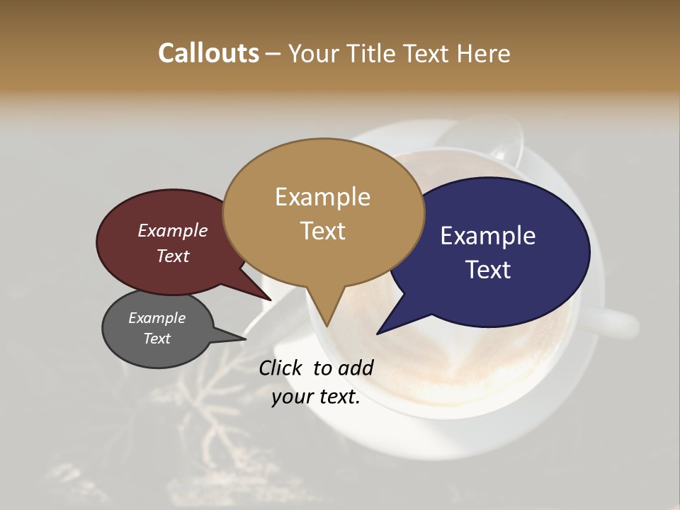 Love Coffee Cup PowerPoint Template