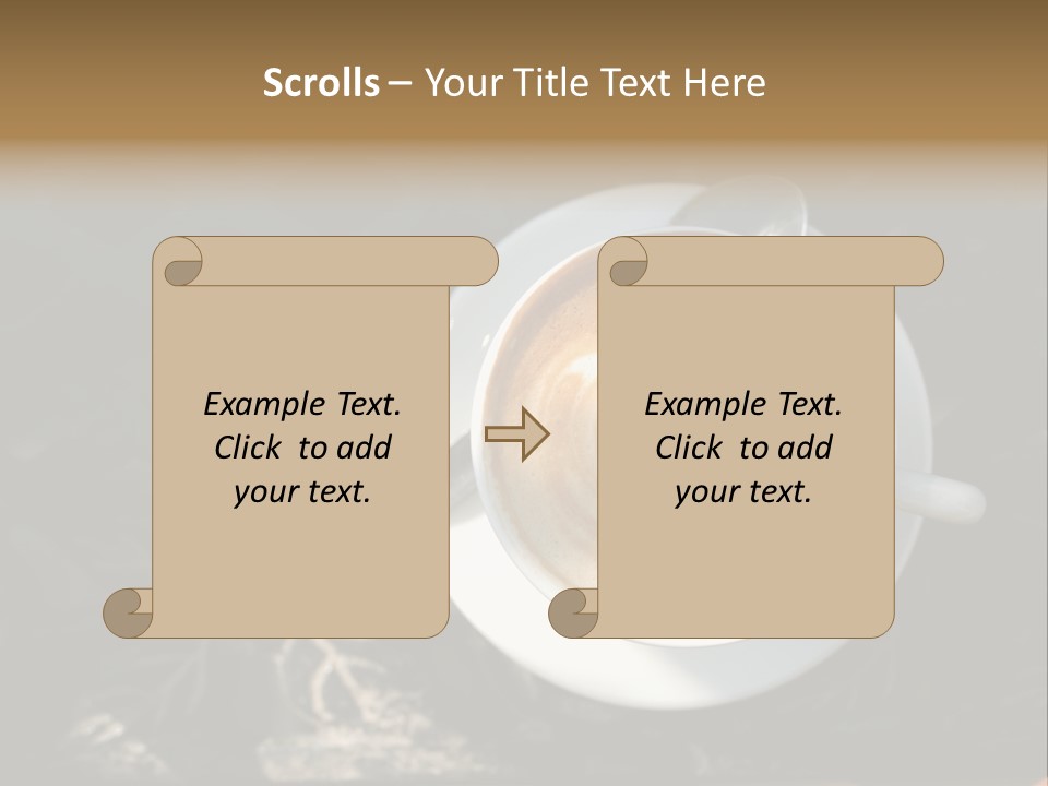 Love Coffee Cup PowerPoint Template