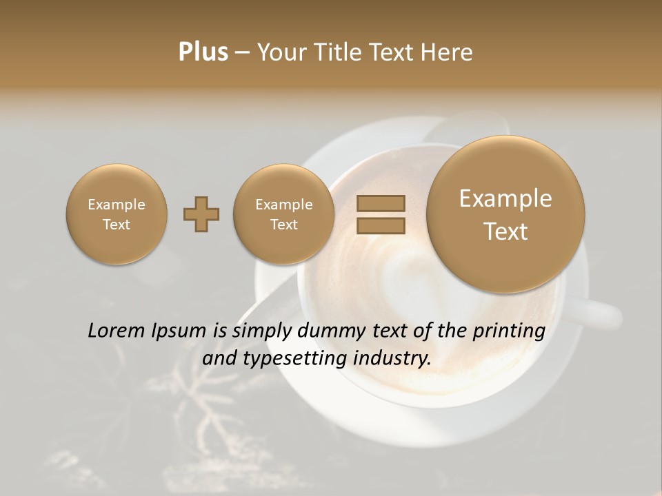 Love Coffee Cup PowerPoint Template