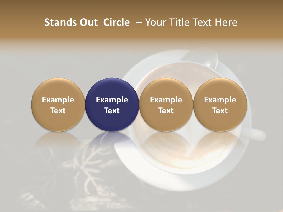 Love Coffee Cup PowerPoint Template