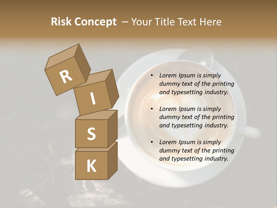 Love Coffee Cup PowerPoint Template