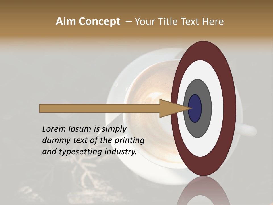 Love Coffee Cup PowerPoint Template