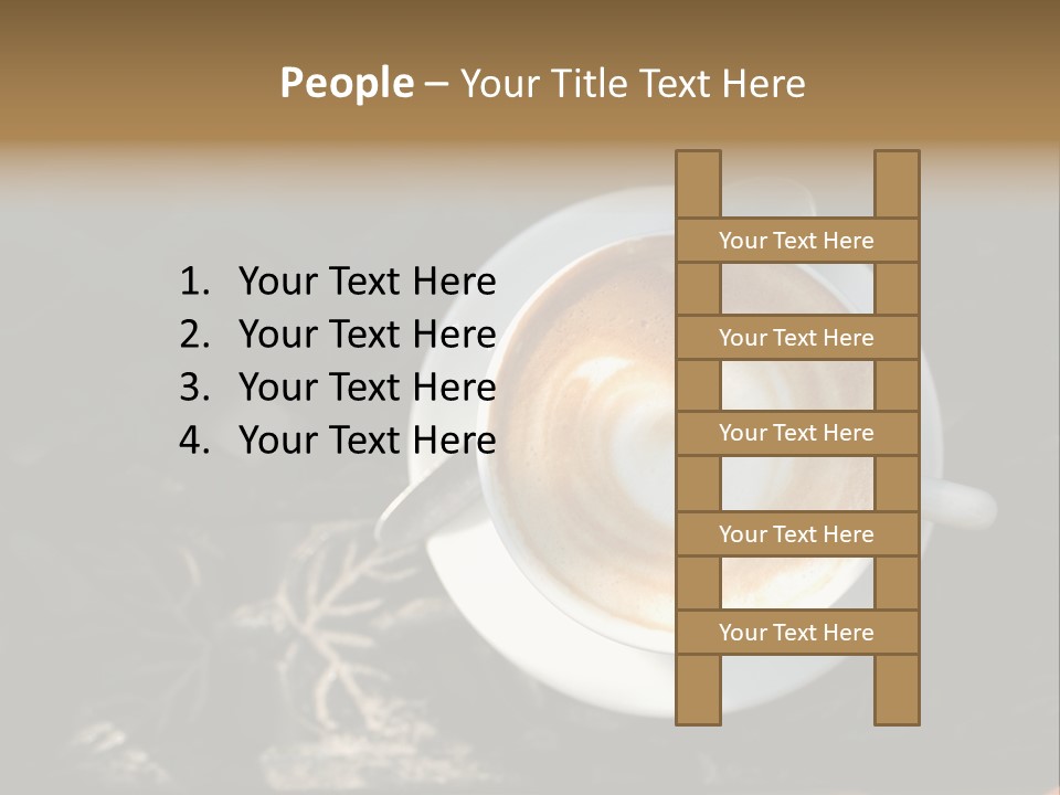 Love Coffee Cup PowerPoint Template