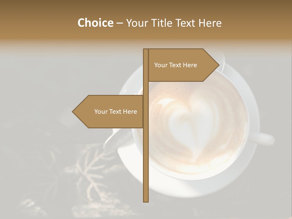 Love Coffee Cup PowerPoint Template