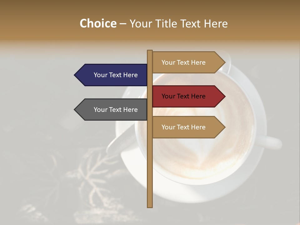 Love Coffee Cup PowerPoint Template